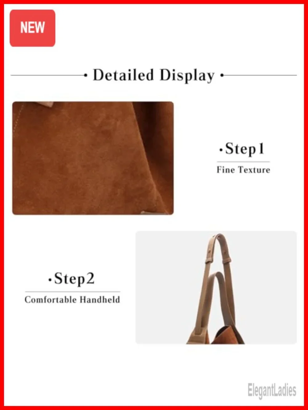 Large Suede Hobo Bag with Top Handle Adjustable Crossbody Strap